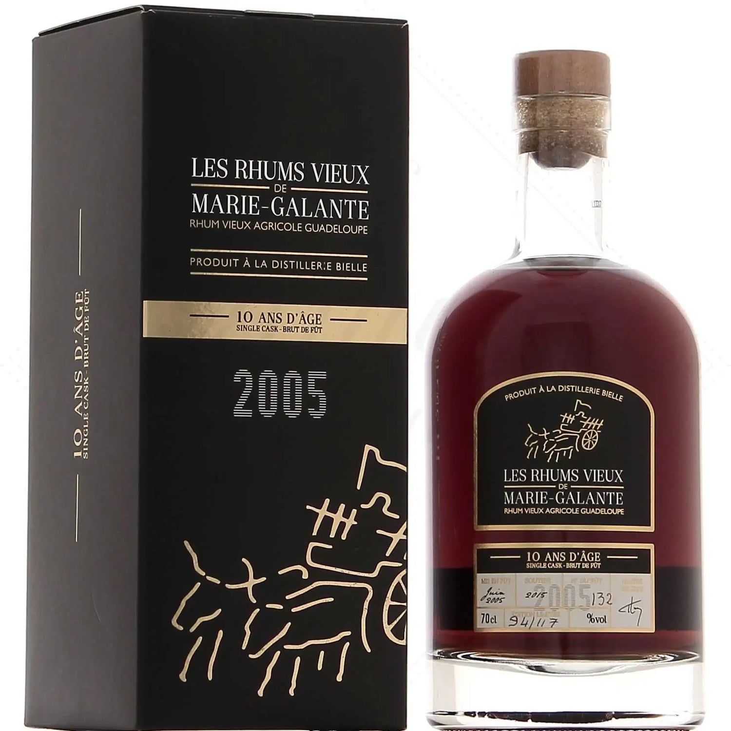 Sample Bielle 2005 Les Rhums Vieux de Marie Galante 10yr 55% 3cl