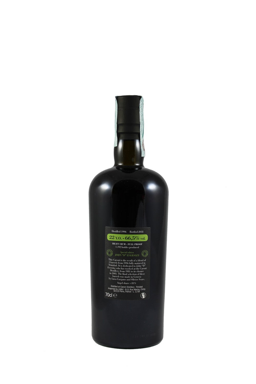 Caroni Employees 1st Release John "D" Eversley 1996/2018 22yo 66,5%