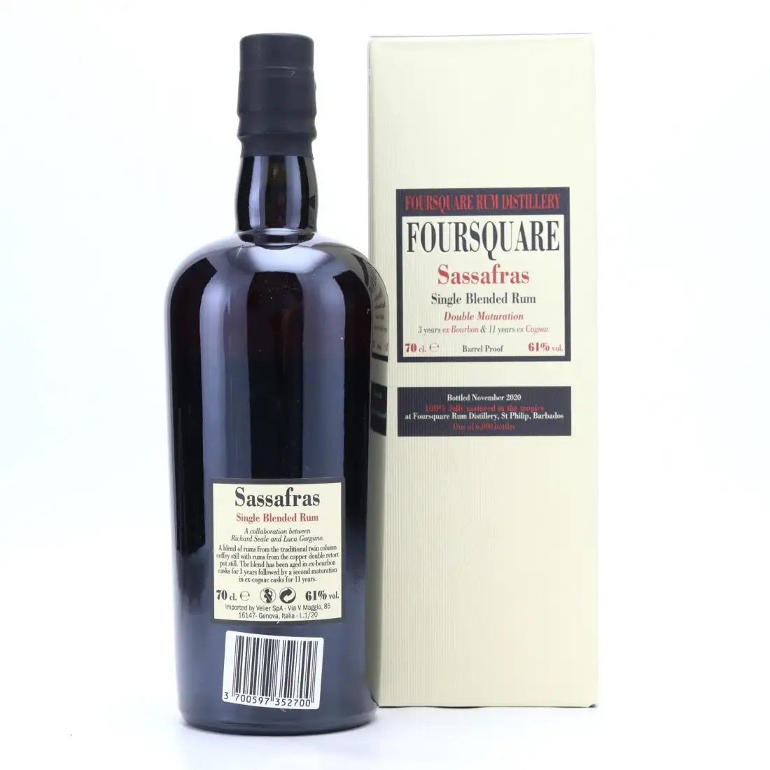 Velier Foursquare 2006 Sassafras 14yr 61%