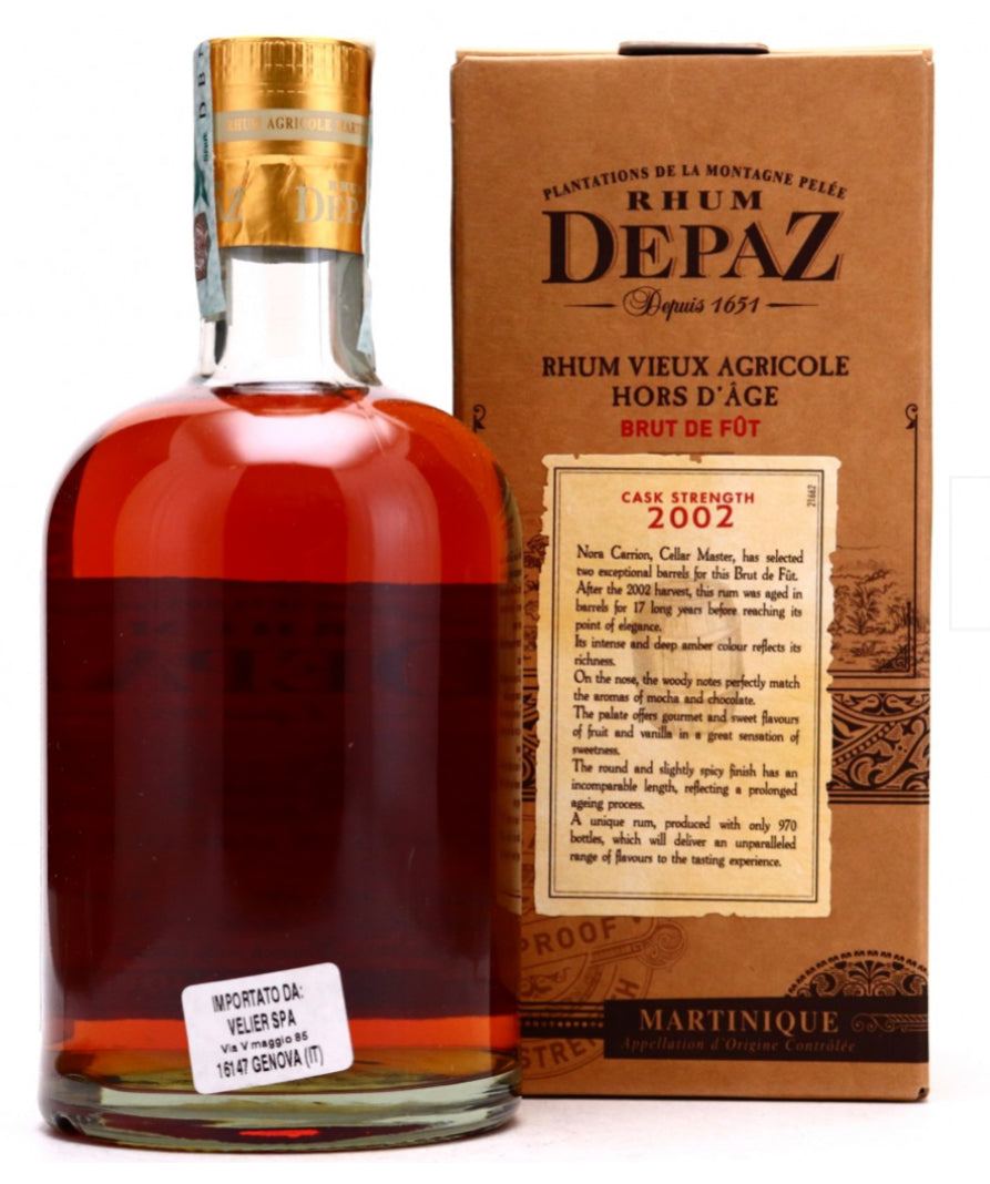 Depaz 2002 Single French Oak Cask 17 Year Old #706 61,6%