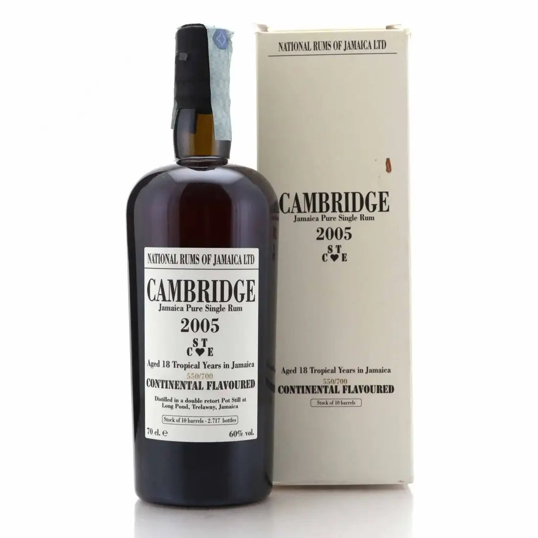 Sample Velier Long Pond 2005 Cambridge STCE 18yr 60% 3cl