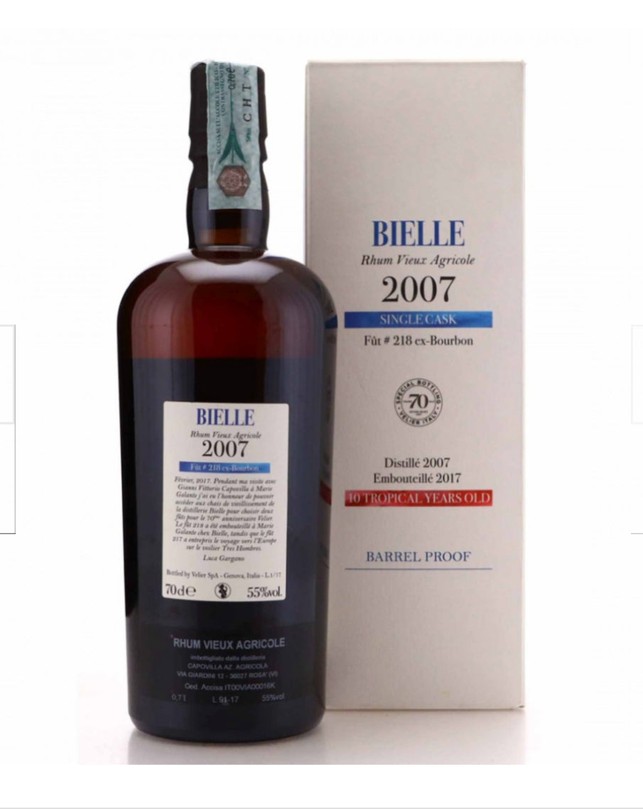 Bielle 2007 Velier 10yo Single Cask #218 Warren Khong 70th Anniversary