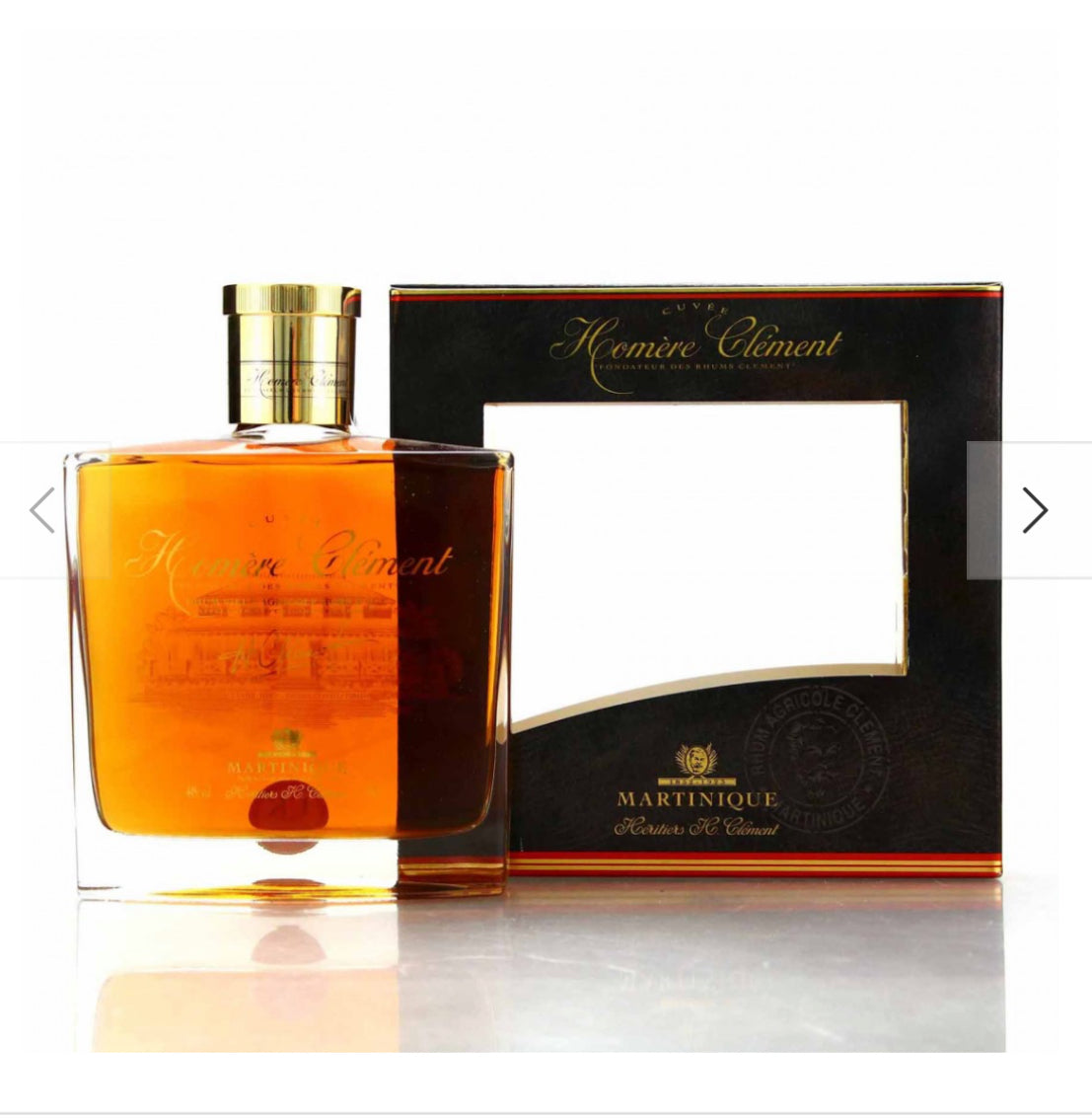 Clément cuvée Homere Rhum Vieux Hors d'Age 44%