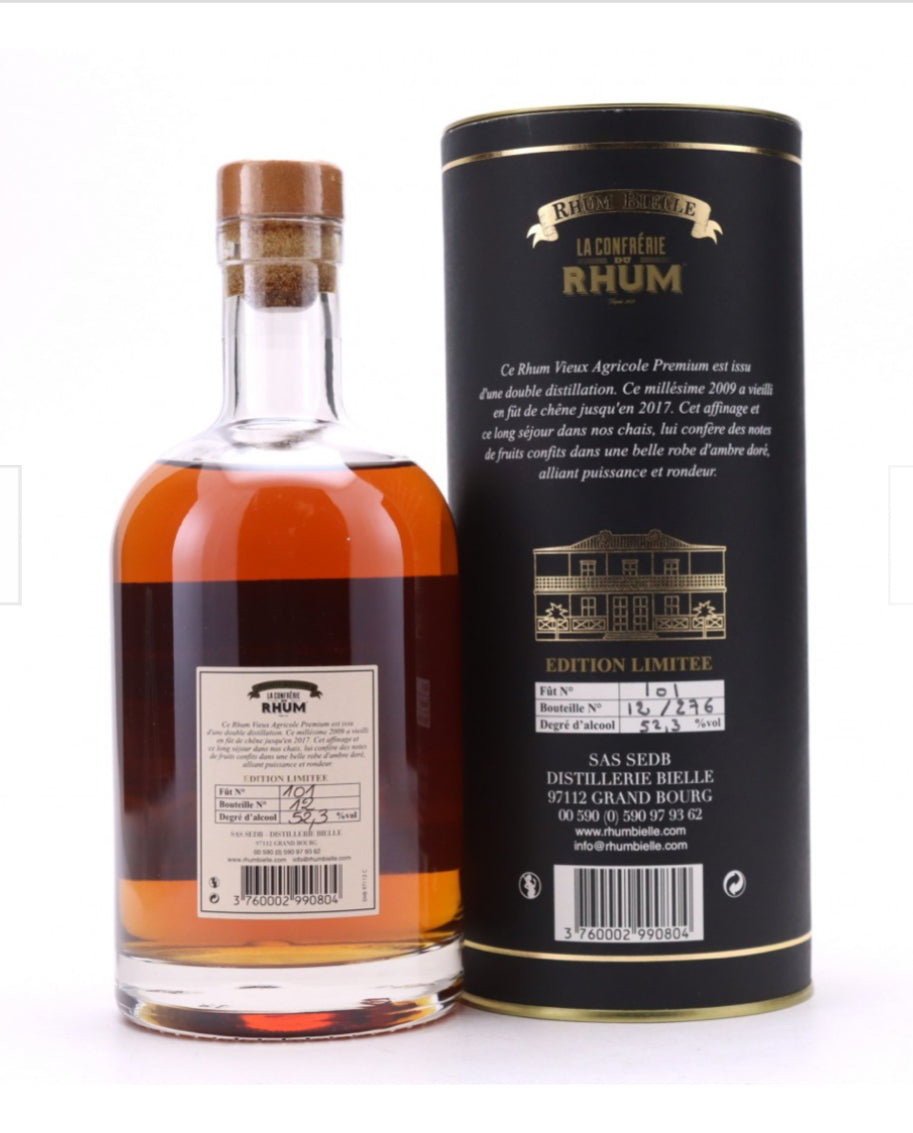 Bielle 2009 Single Cask #101 La Confrerie du Rhum 52,3% 8yo