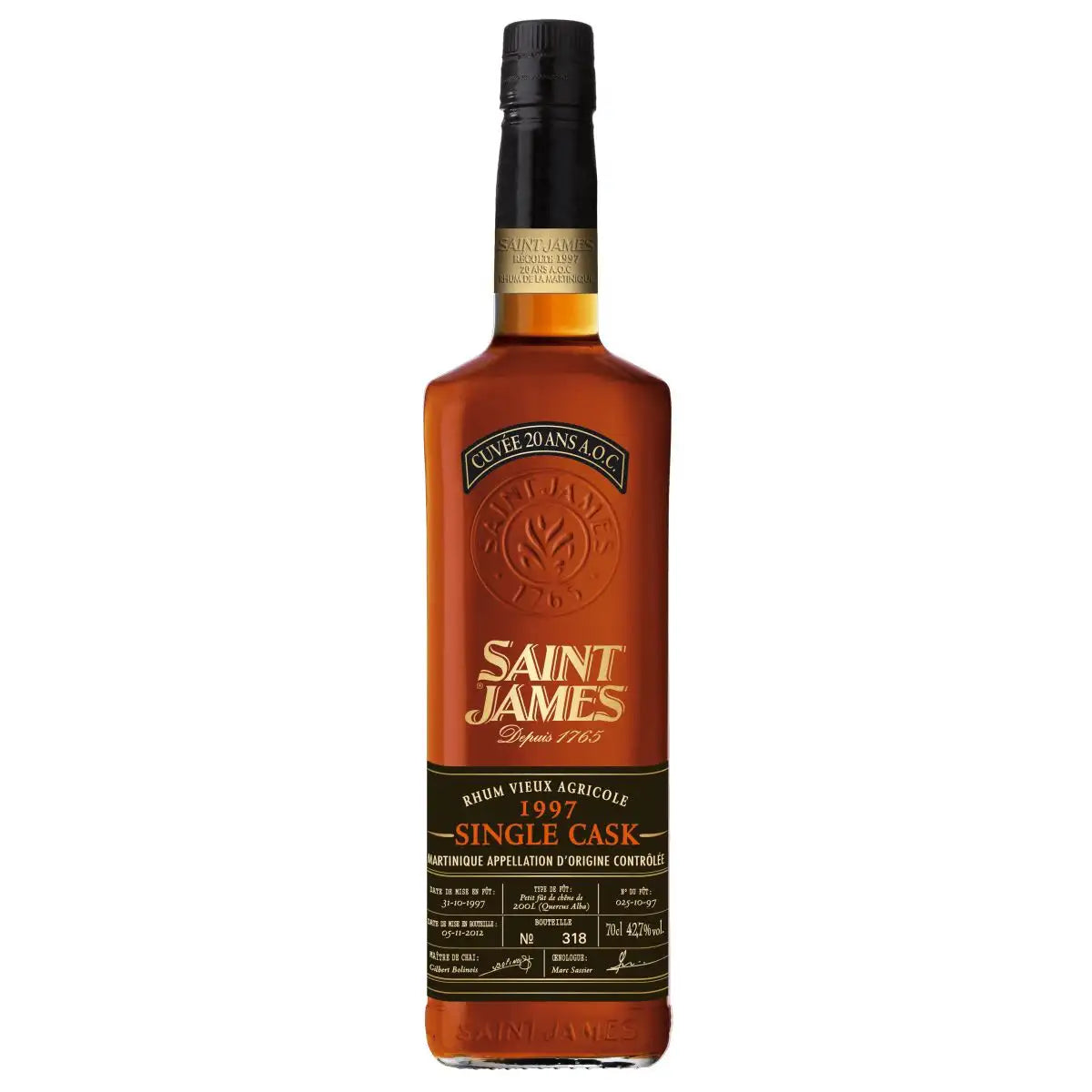 Sample Saint James 1997 Single Cask 15yr 42,7% 3cl