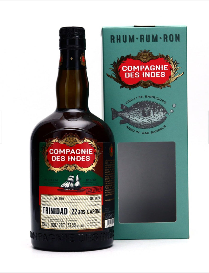 Sample Compagnie des Indes Caroni 1998 22yo 57,5% 3cl