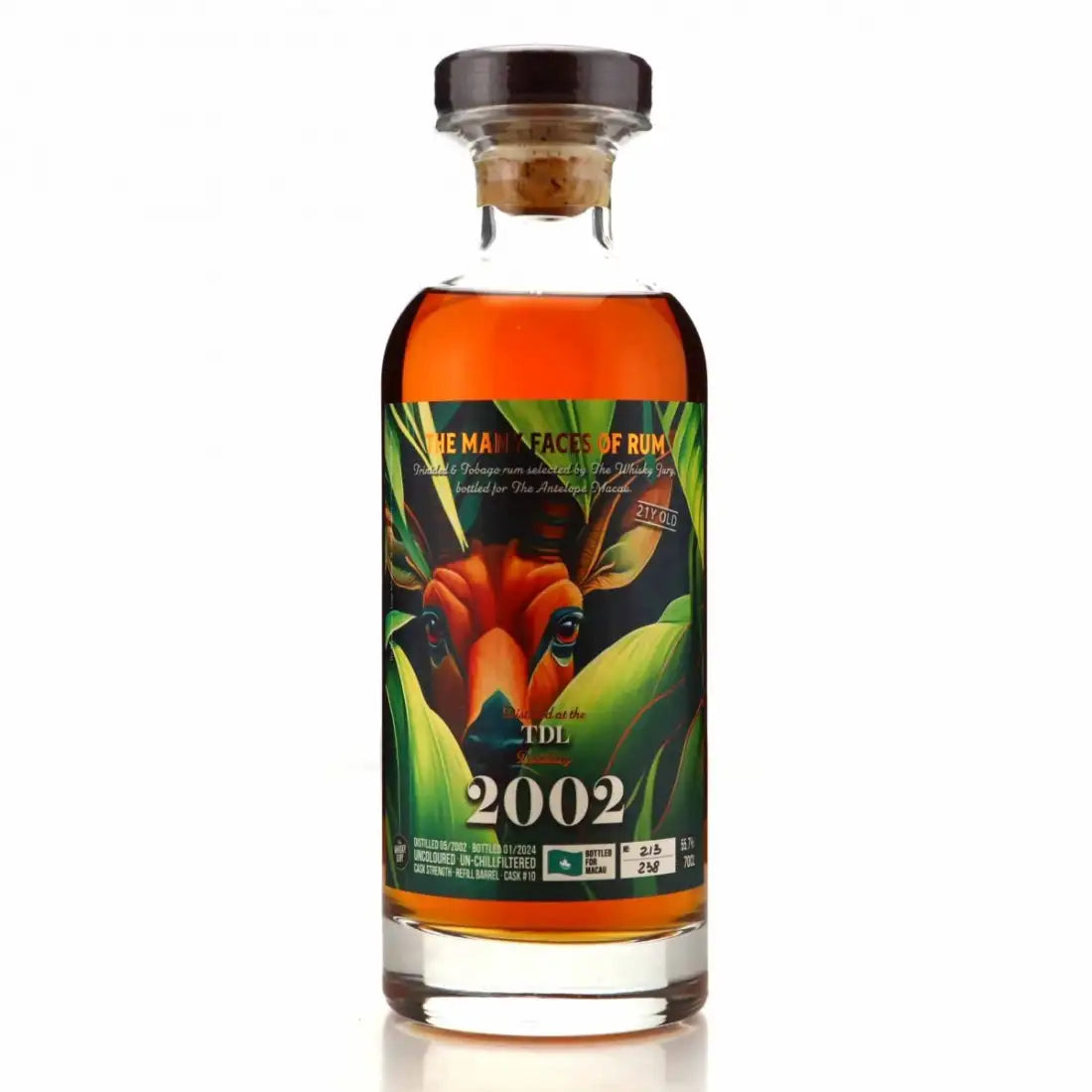 Sample The Whisky Jury TDL 2002 The Many Faces Of Rum (MACAU EXCLUSIVE) 21yr 55,7% 3cl