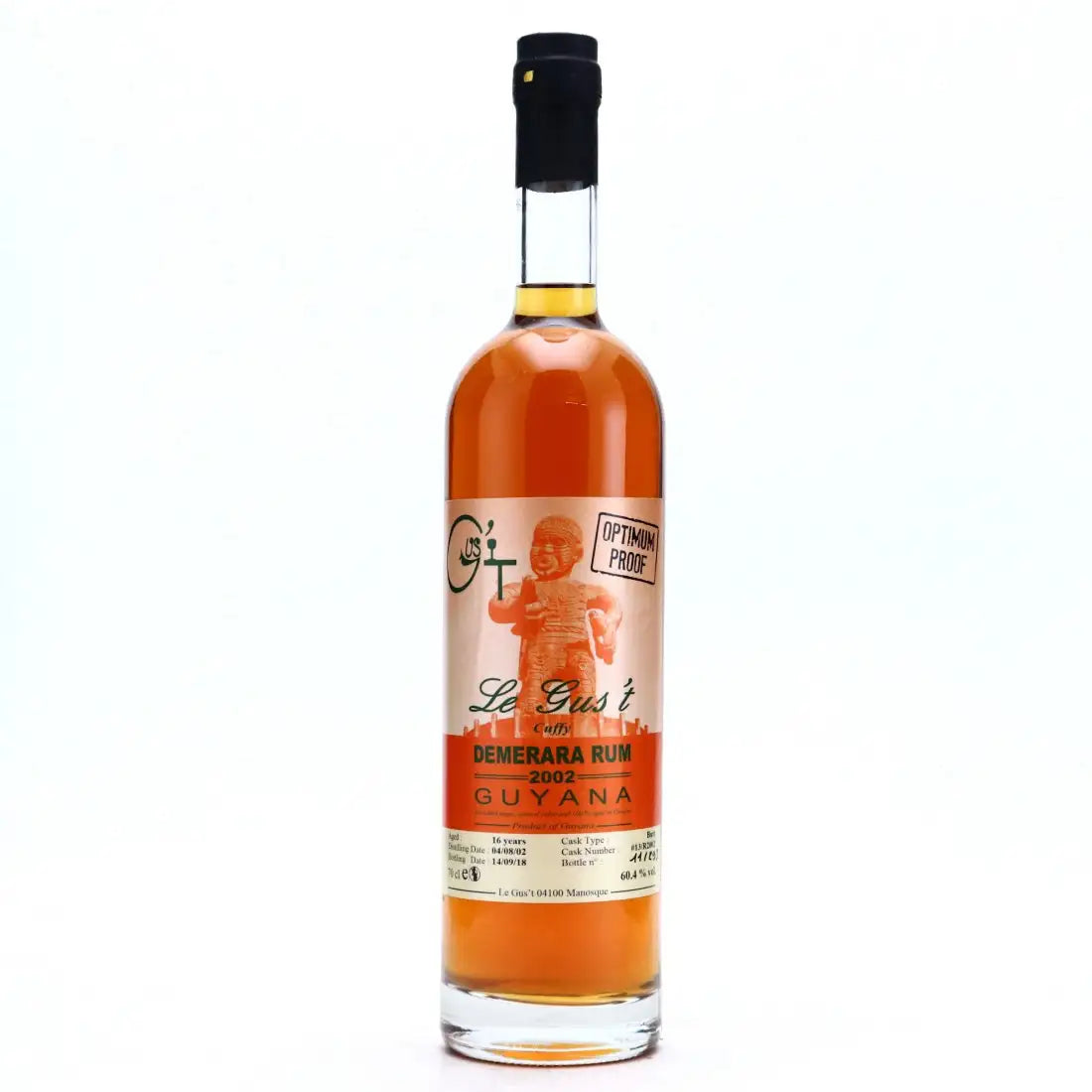 Sample Le Gus‘t Diamond 2002 Demerara Rum Cuffy Optimum Proof 16yr 60,4% 3cl