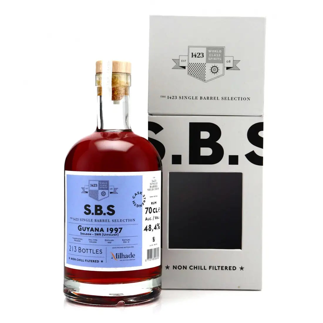 Sample Skeldon 1997 S.B.S Selected and bottled for Milhade SWR 24yr 48,4% 3cl