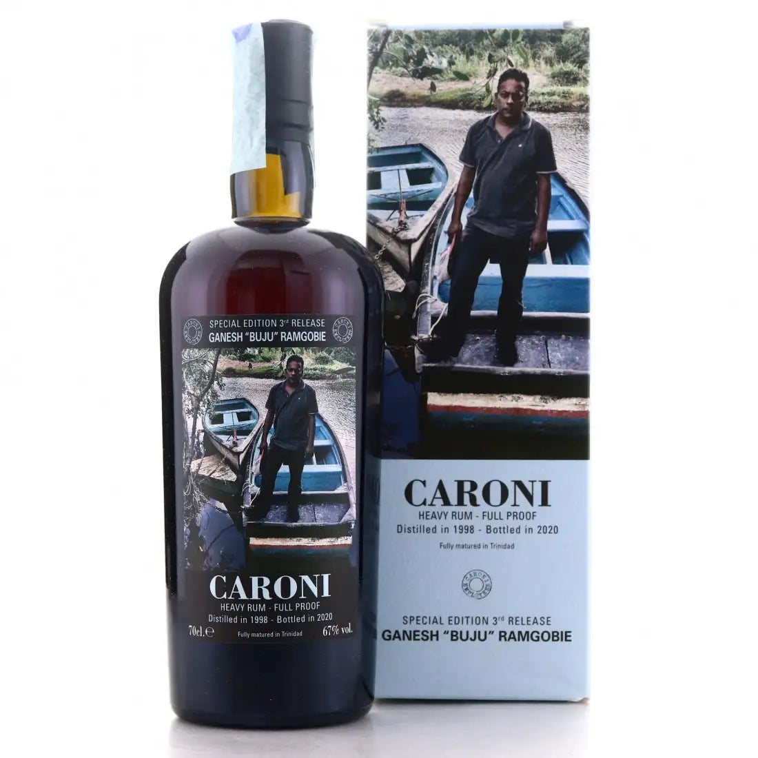 Caroni 1998/2020 22yo 67% Employees 3rd Release Ganesh “Buju” Ramgobie