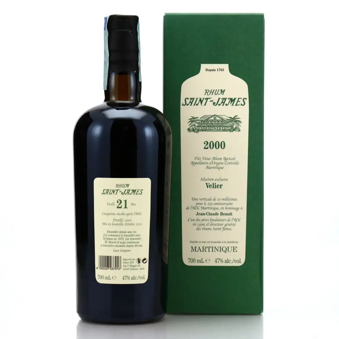 Sample Velier Saint James 2000 Sélection exclusive Velier 21yr 47% 3cl