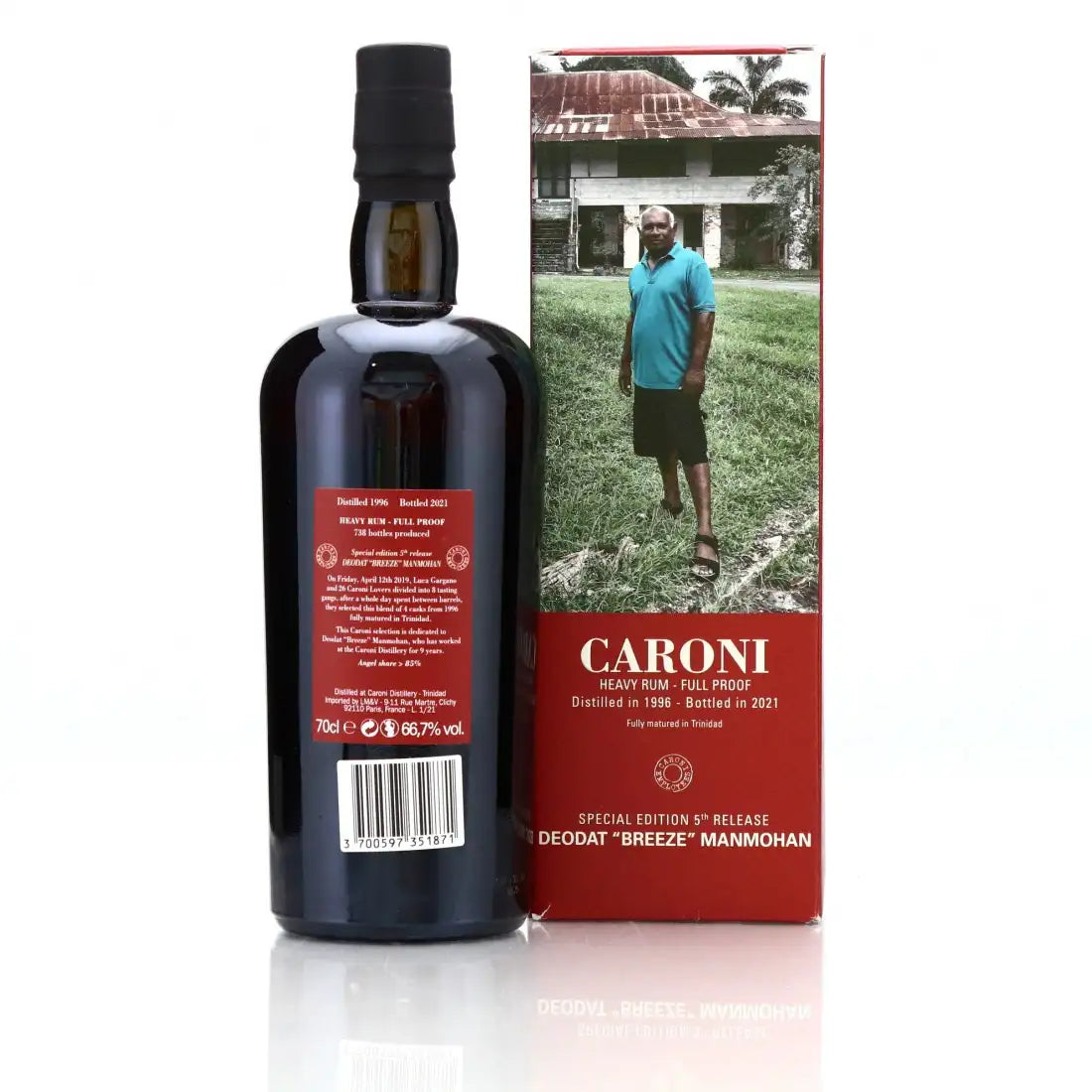 Caroni 1996 25yo 66,7% Employees 5th Release Deodat “Breeze” Manmohan