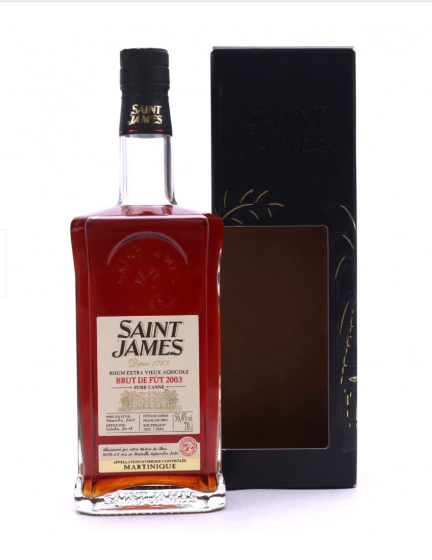 Sample Saint James 2003 Brut de Fut 14yr 56,4% 3cl