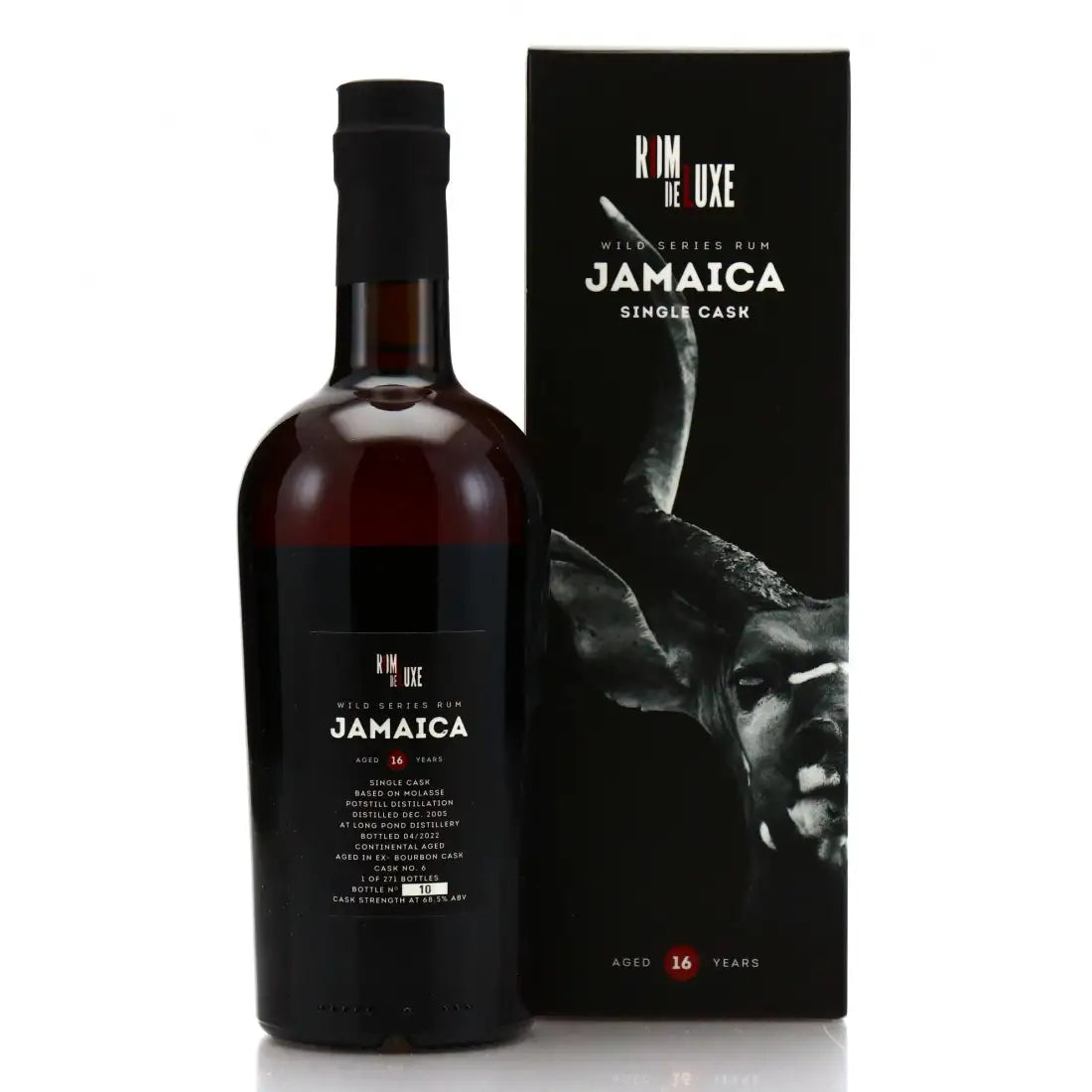 Sample Romdeluxe Long Pond 2005 Wild Series Rum Jamaica No. 26 VRW 16yr 68,5% 3cl