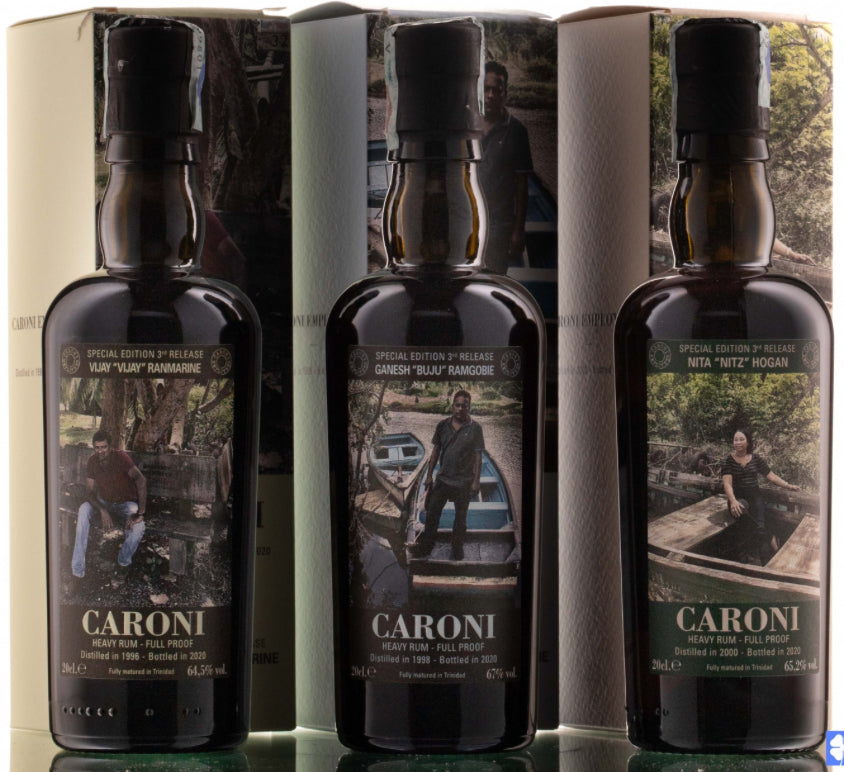 Caroni Velier Employees 3rd release Coffret 3X20cl