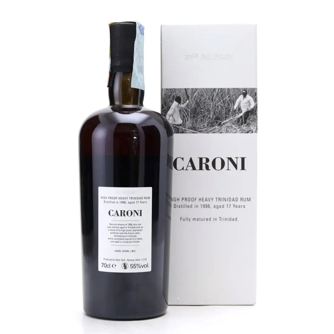 Sample Velier Caroni 1996 17yr 55% 31st Release 3cl