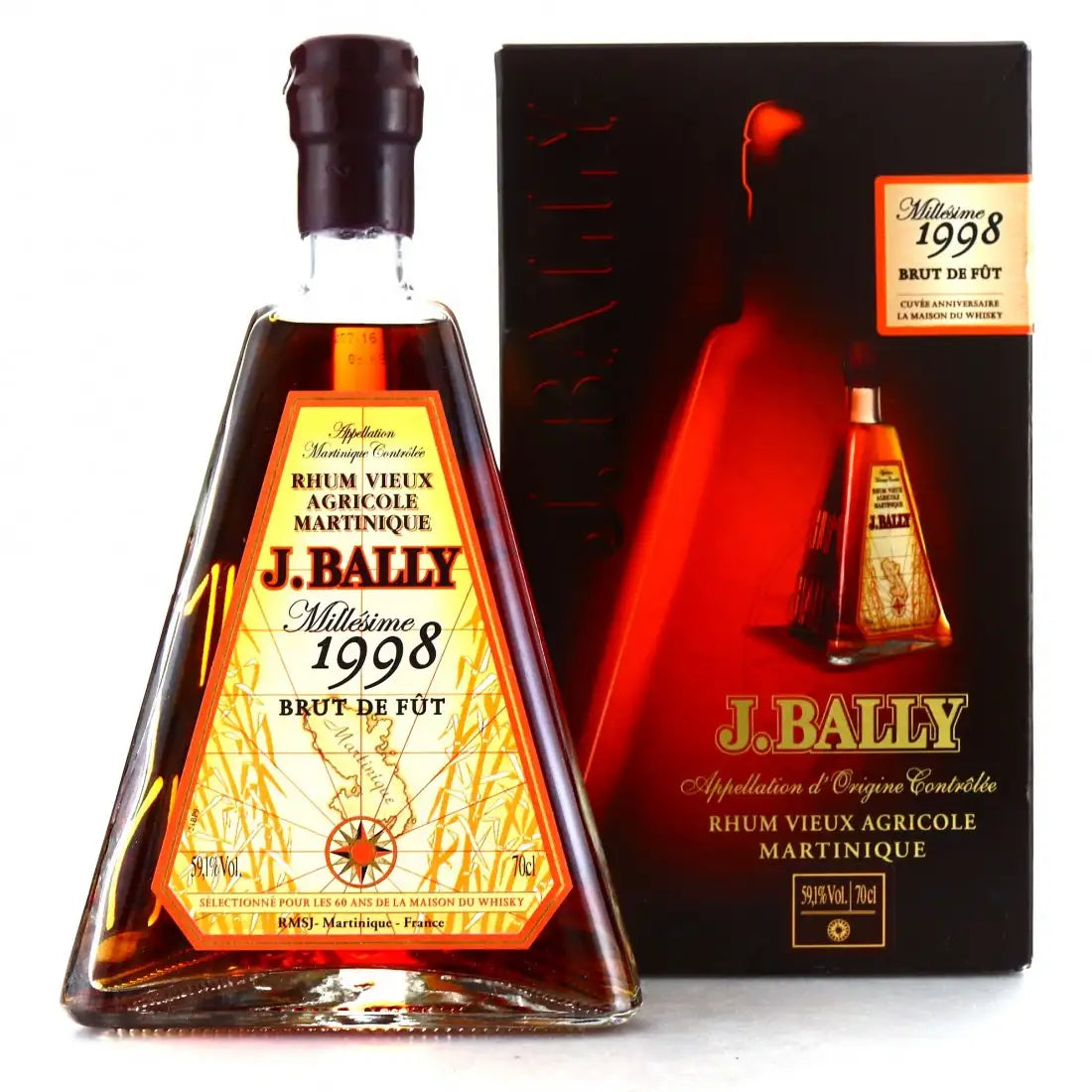 Sample J. Bally 1998 Brut de Fut 60th Anniversary LMDW 3cl