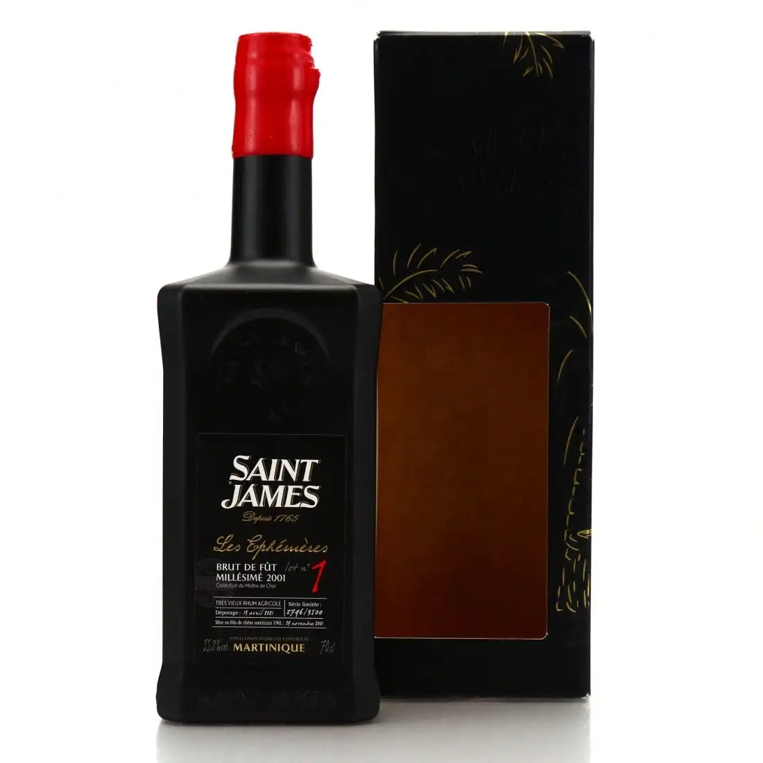 Sample Saint James 2001 Brut de Fut Éphémères no.1 20yr 55,2% 3cl