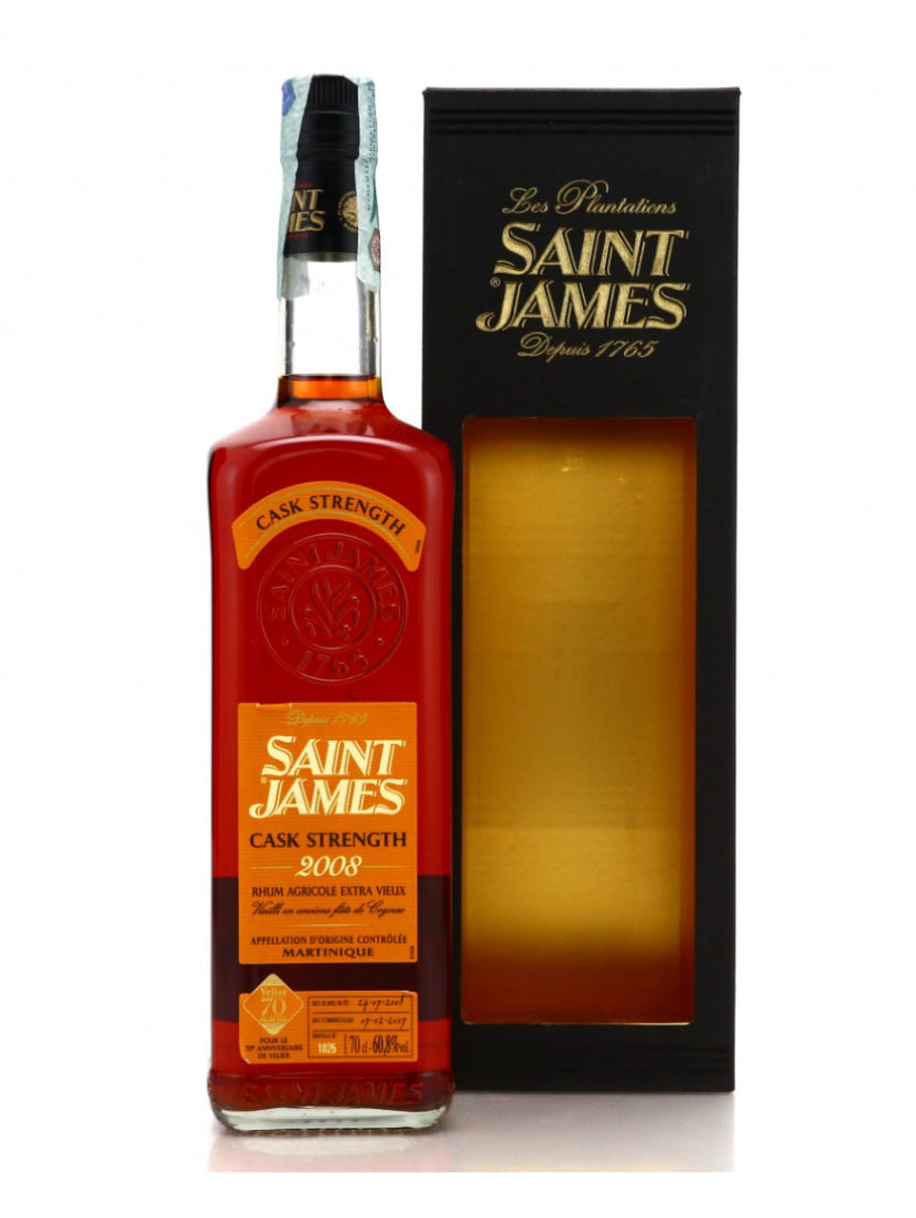 Sample Saint James 2008 Cask Strength Velier 70th Anniversary 9yr 60,8% 3cl