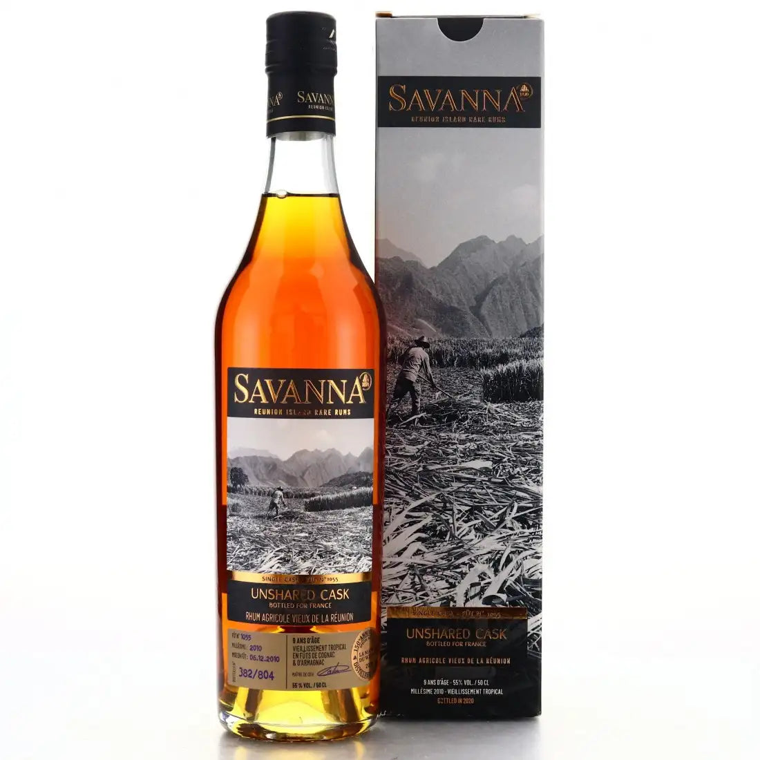 Sample Savanna 2010 Unshared Cask for France (LMDW) 9yr 55% 3cl