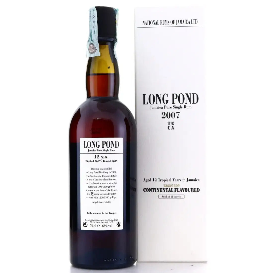 Sample Long Pond TECA 2007 Continental Flavoured 12yr 63% 2cl