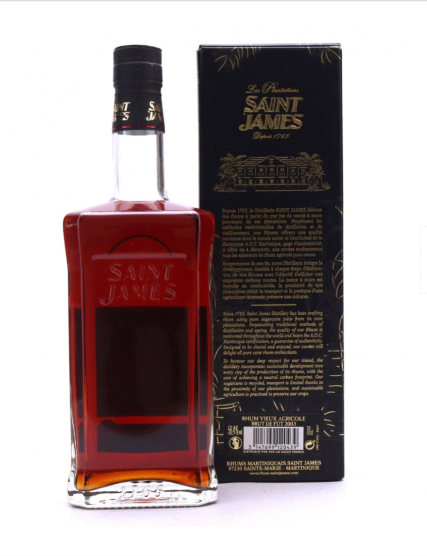 Sample Saint James 2003 Brut de Fut 14yr 56,4% 3cl