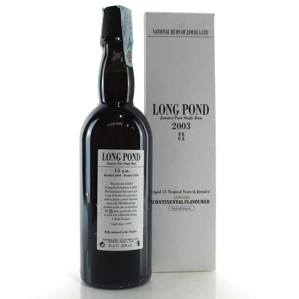 Sample Long Pond TECA 2003 Continental Flavoured 15yo 63% 3cl