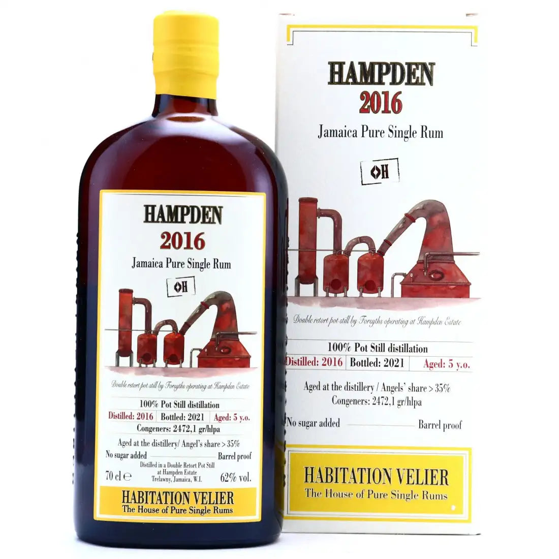 Sample Habitation Velier Hampden 2016 <>H 5yr 62% 2cl