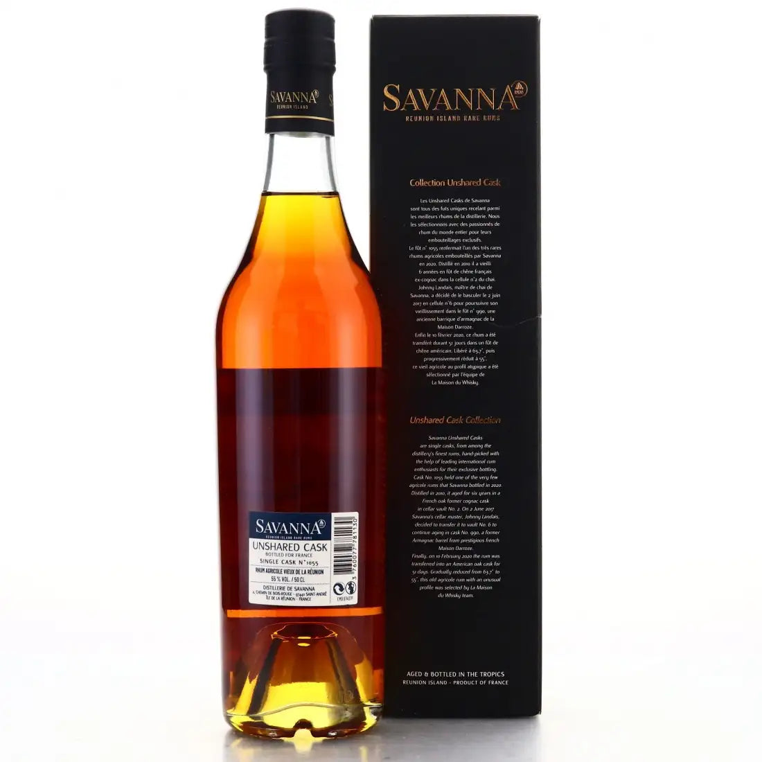 Sample Savanna 2010 Unshared Cask for France (LMDW) 9yr 55% 3cl
