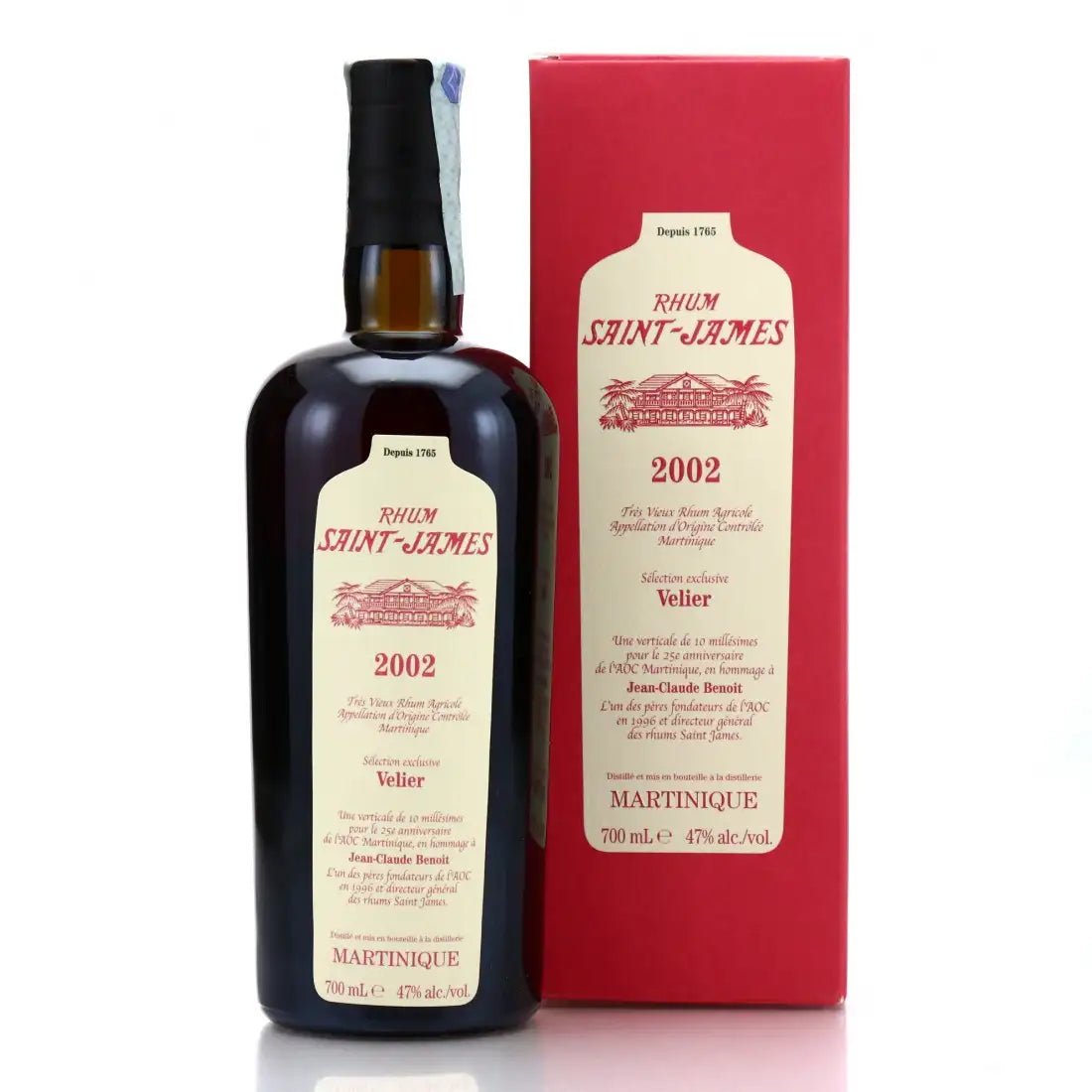 Sample Velier Saint James 2002 Sélection exclusive Velier 19yr 47% 3cl