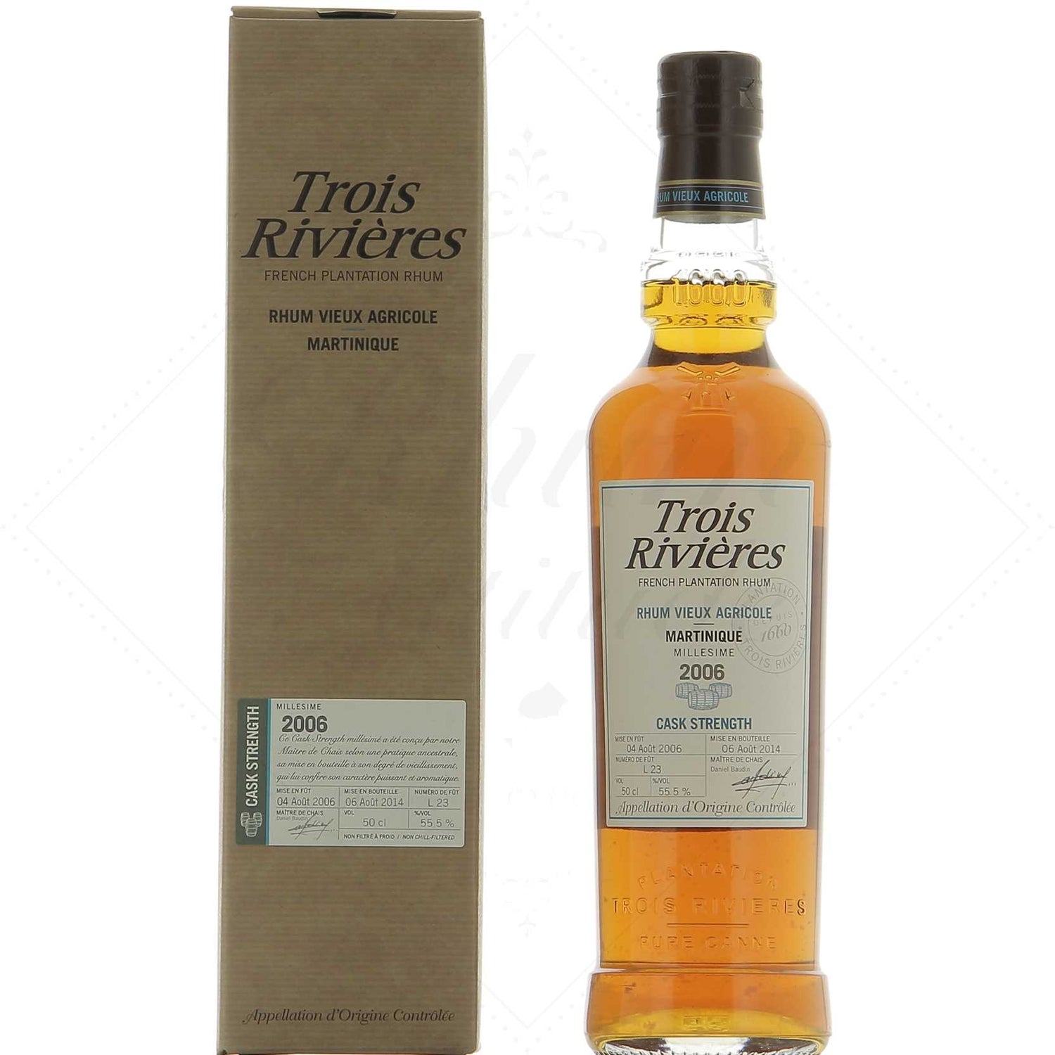 Trois Rivières Millésime 2006 fût L23 Cask Strength 55,5% 9yo
