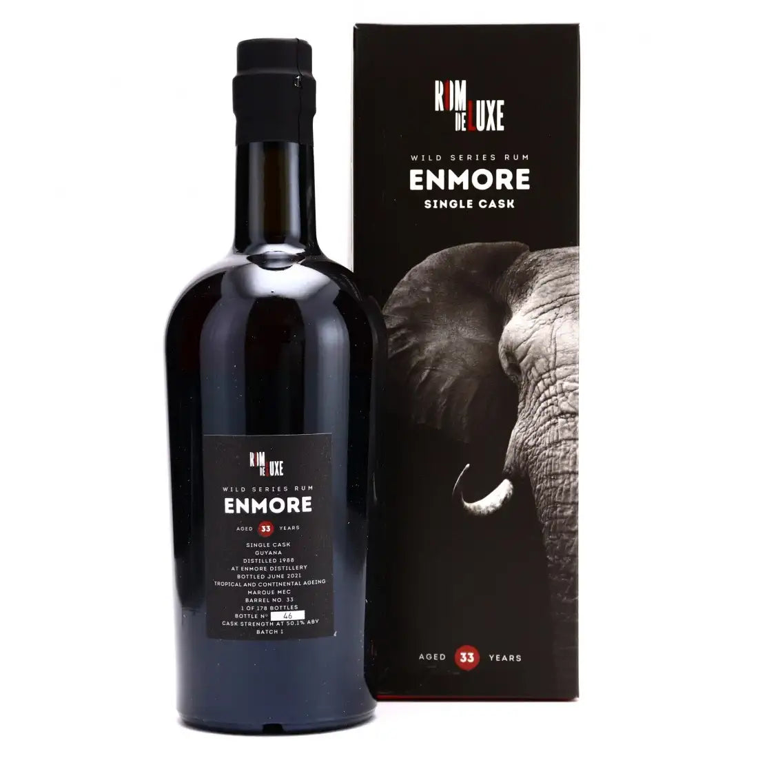 Sample Romdeluxe DDL Wild Series Rum Enmore 1988 No. 15 MEC 33yr 50,1% 3cl