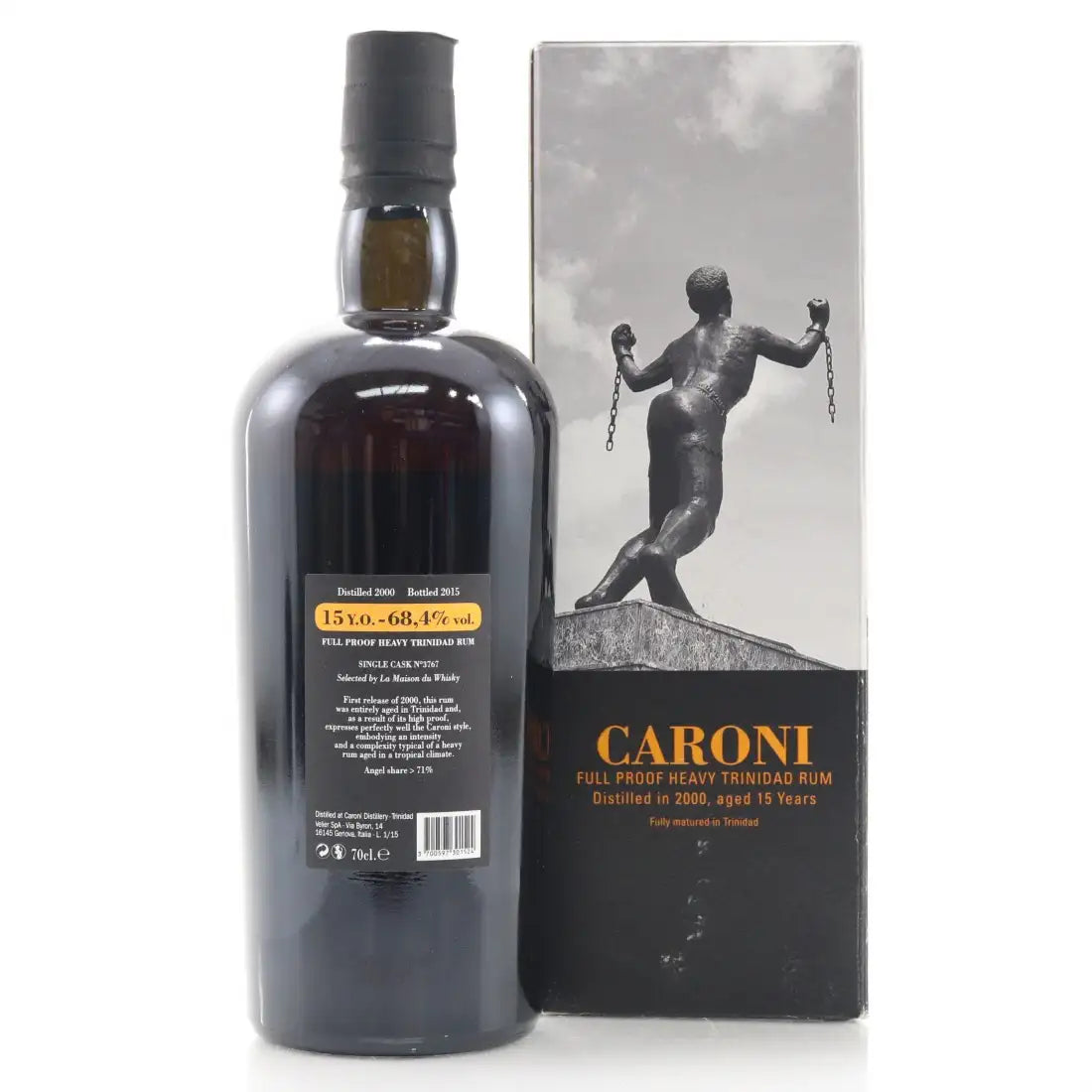 Sample Caroni 2000 15yr 68,4% cask# 3767 LMDW 3cl