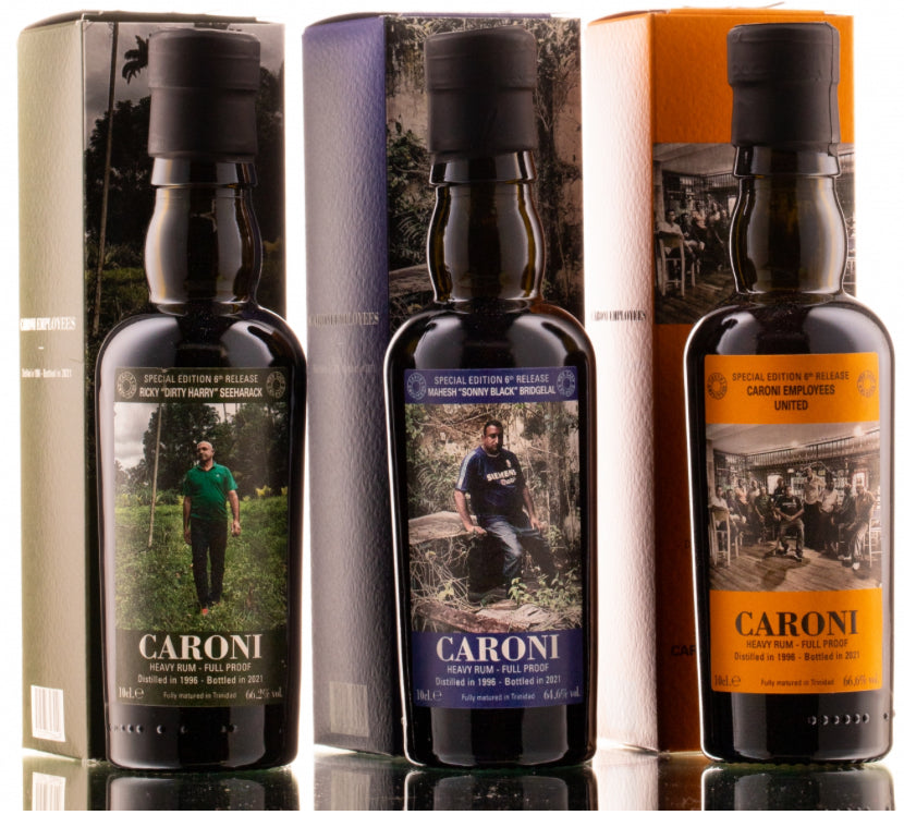 Caroni Employees 6th release 3X10cl Velier VSGB (Velier Small Great Bottles)