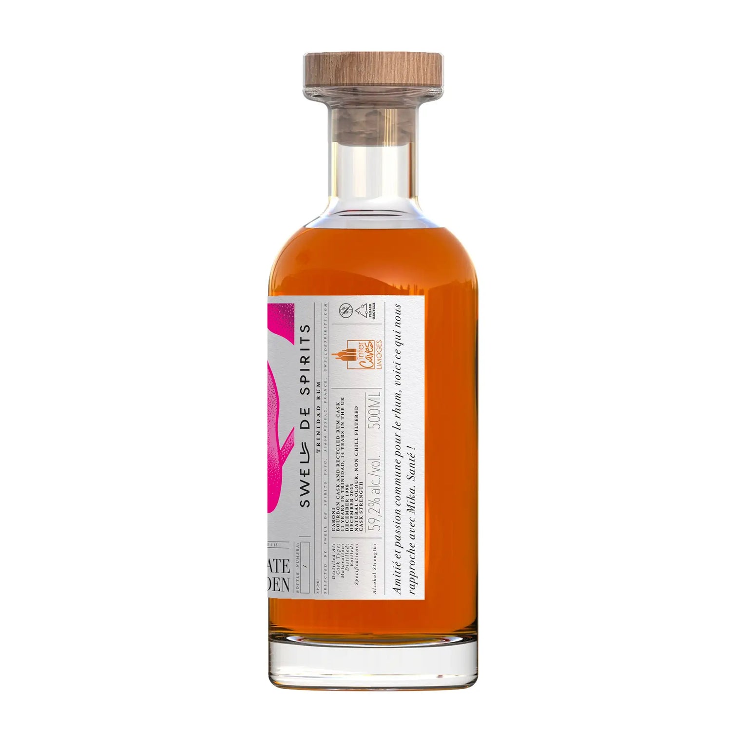 Sample Swell de Spirits Caroni 1998 Private Garden N°15 (InterCaves Limoges) HTR 25yr 59,2% 3cl