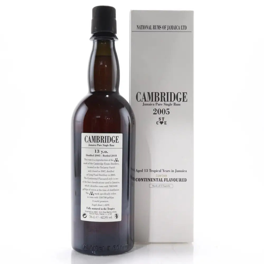 Sample Velier Long Pond 2005 Cambridge STCE 13yr 62,5% 3cl