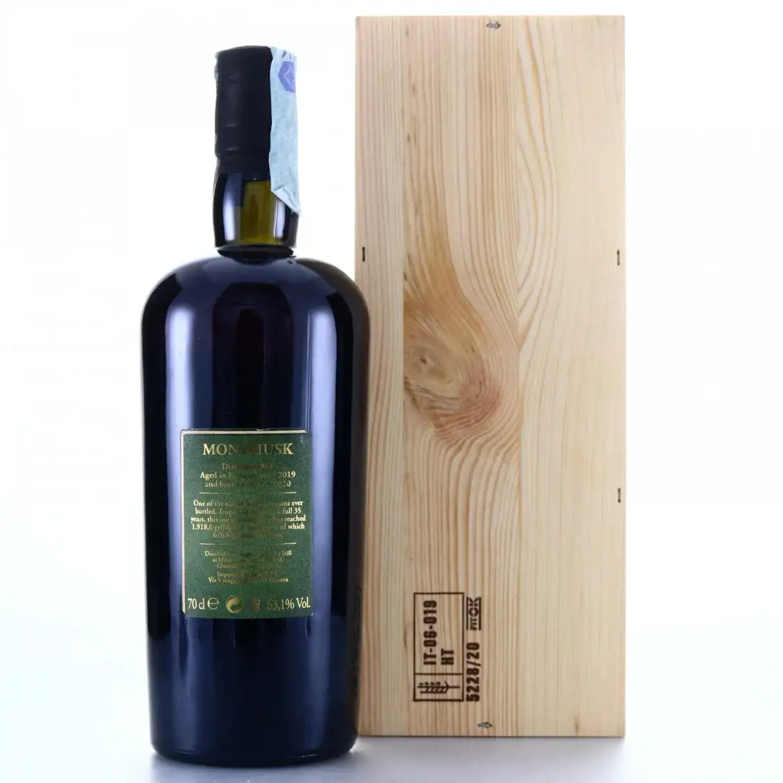 Velier Clarendon Rum Sapiens Wedderburn MMW 1984 35yr 63,1%