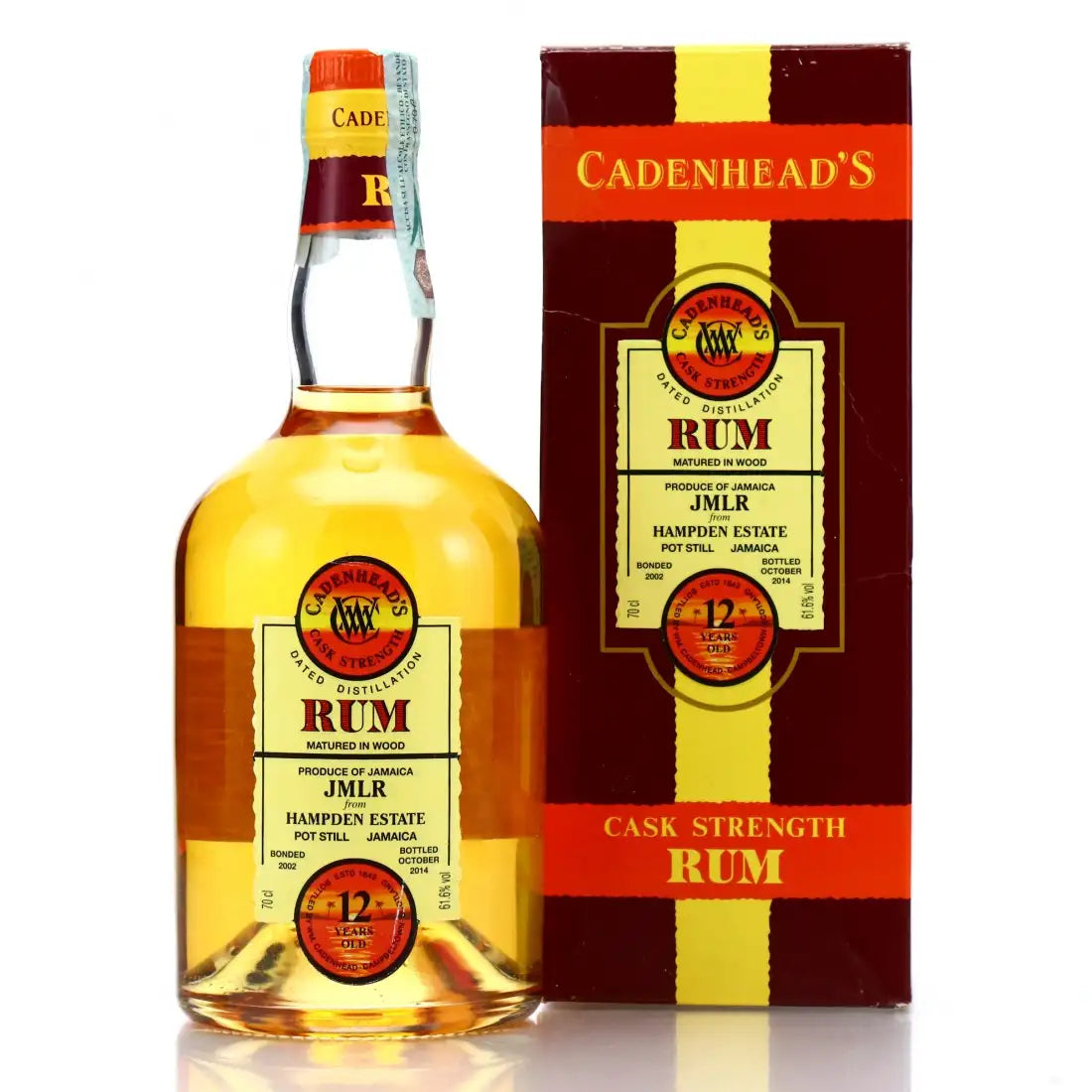 Sample Cadenhead‘s Hampden 2002 JMLR LROK 12yr 61,6% 3cl