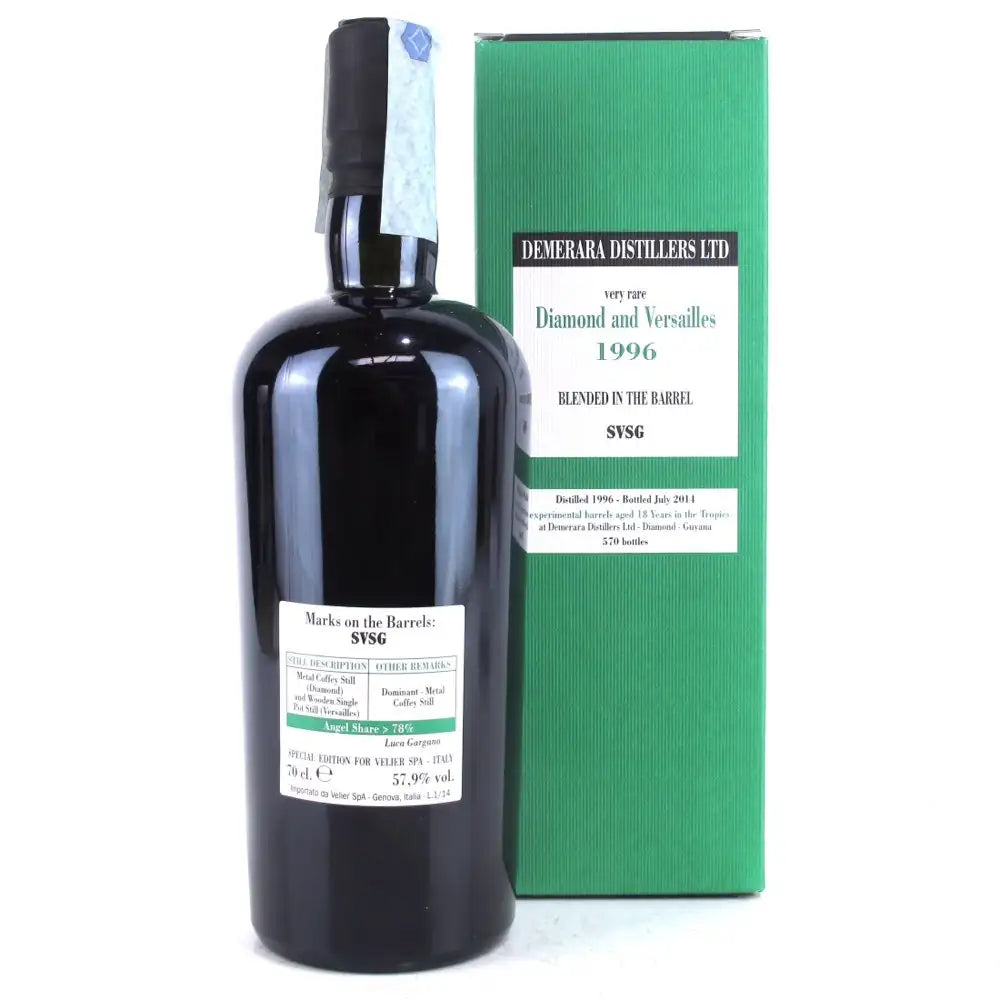 Sample Velier Diamond & Versailles SVSG 1996 18yr 57,9% 3cl