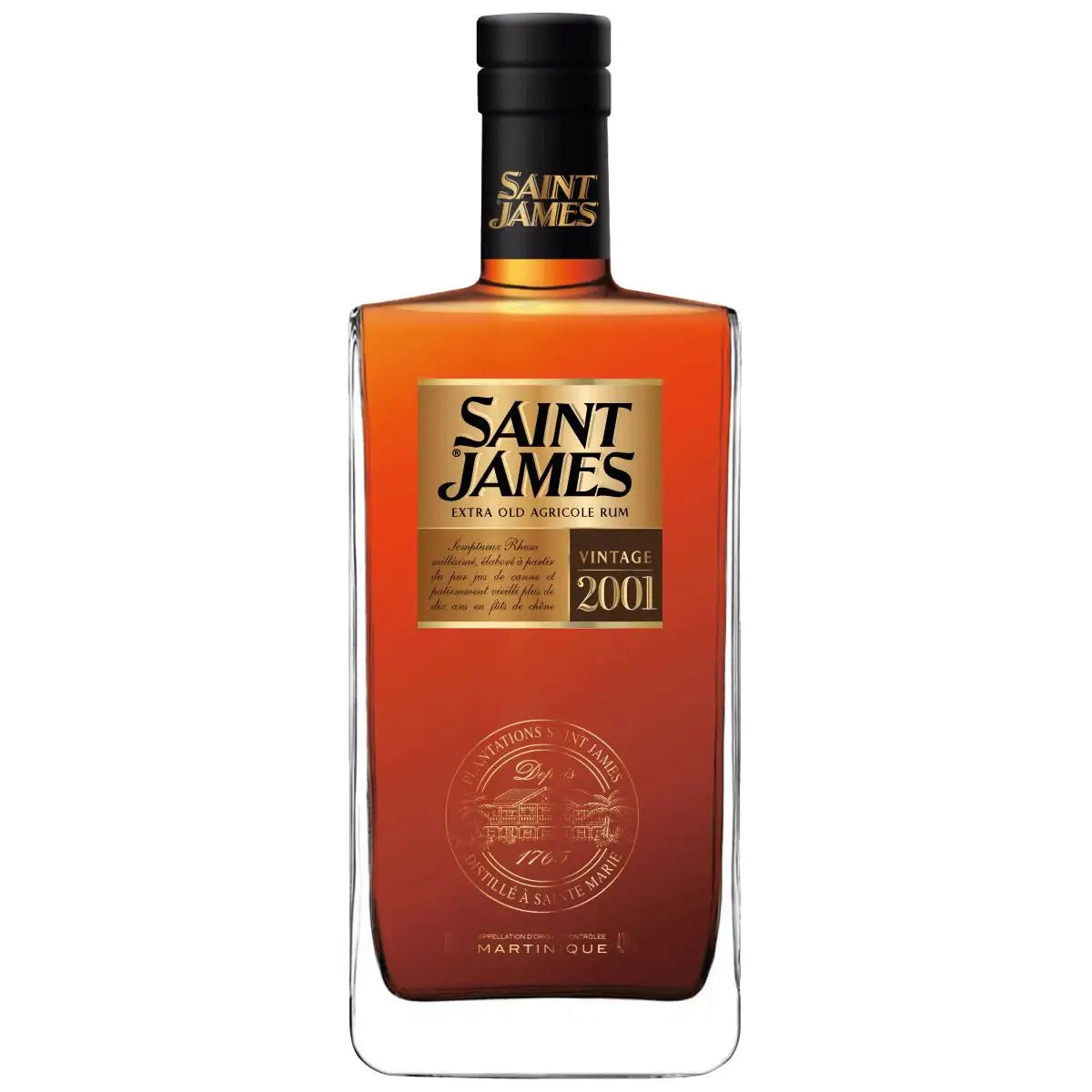 Sample Saint James 2001 10yr 43% 3cl