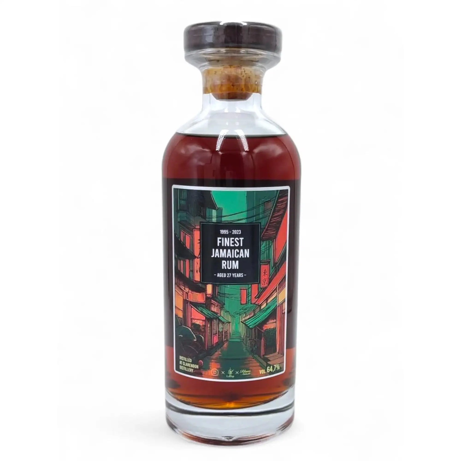 Distilia Clarendon 1995 Finest Jamaican Rum (Rhum Attitude & Bar Lamp) 27yr 64,7%