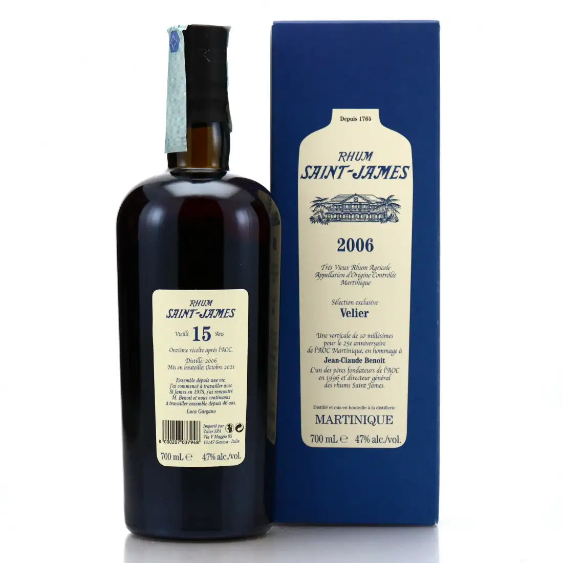 Sample Velier Saint James 2006 Sélection exclusive Velier 15yr 47% 3cl