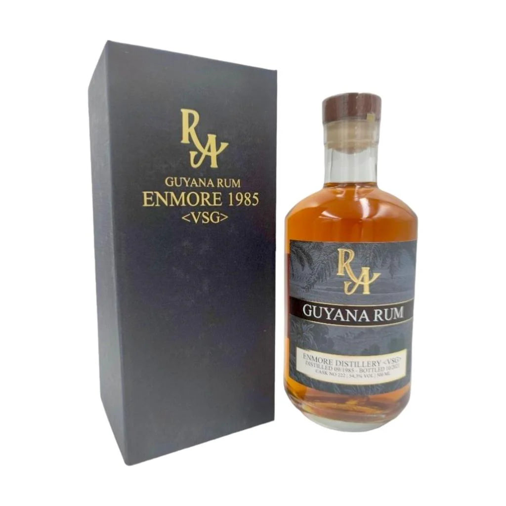 Sample Enmore 1985 RA cask#222 Guyana VSG 36yr 54,3% 3cl
