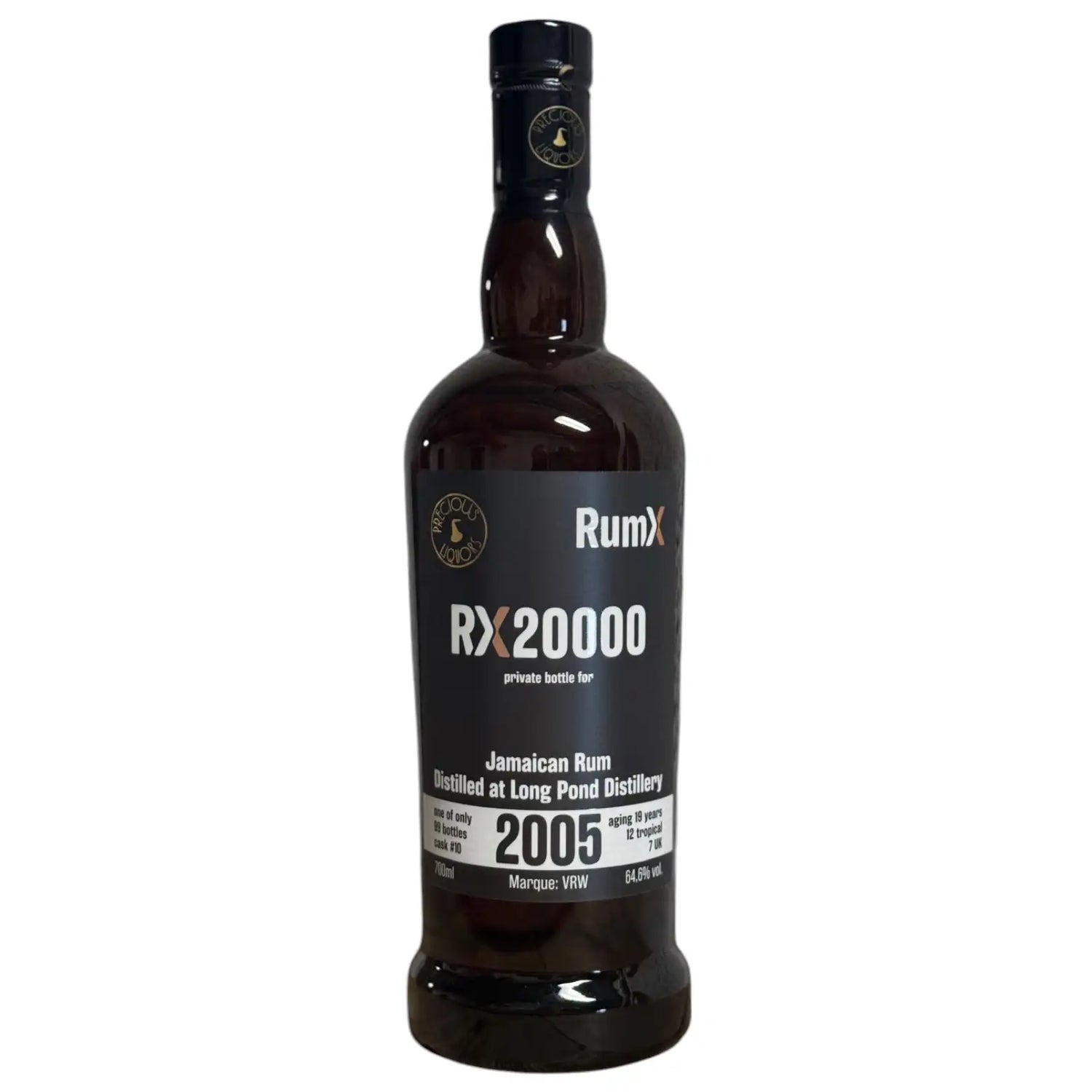 Sample Precious Liquors Long Pond 2005 Jamaican Rum (Selected by RumX) VRW 19yr 64,6% 3cl