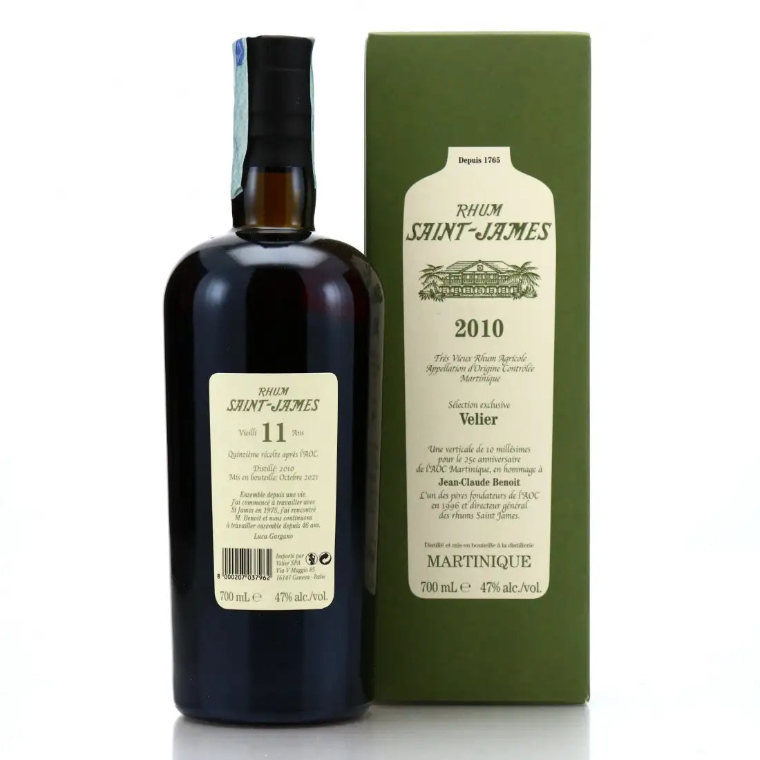 Sample Velier Saint James 2010 Sélection exclusive Velier 11yr 47% 3cl