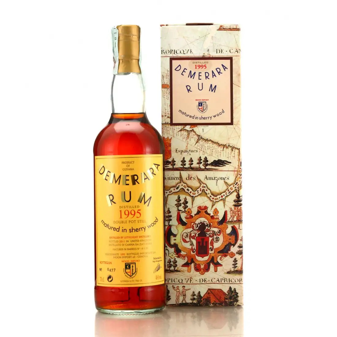 Sample Moon Import Uitvlugt 1995 Demerara Rum 15yr 46% 3cl