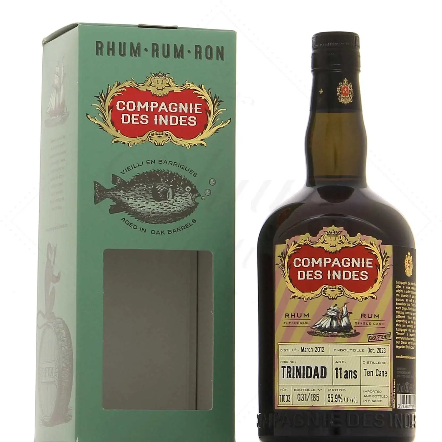 Sample Compagnie des Indes Ten Cane 2012 Trinidad 11yr 55,9% 3cl