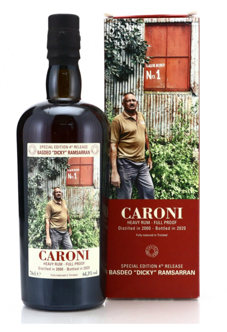 Caroni 2000/2020 20yo 64,3% Employees 4th Release Basdeo “Dicky” Ramsarran