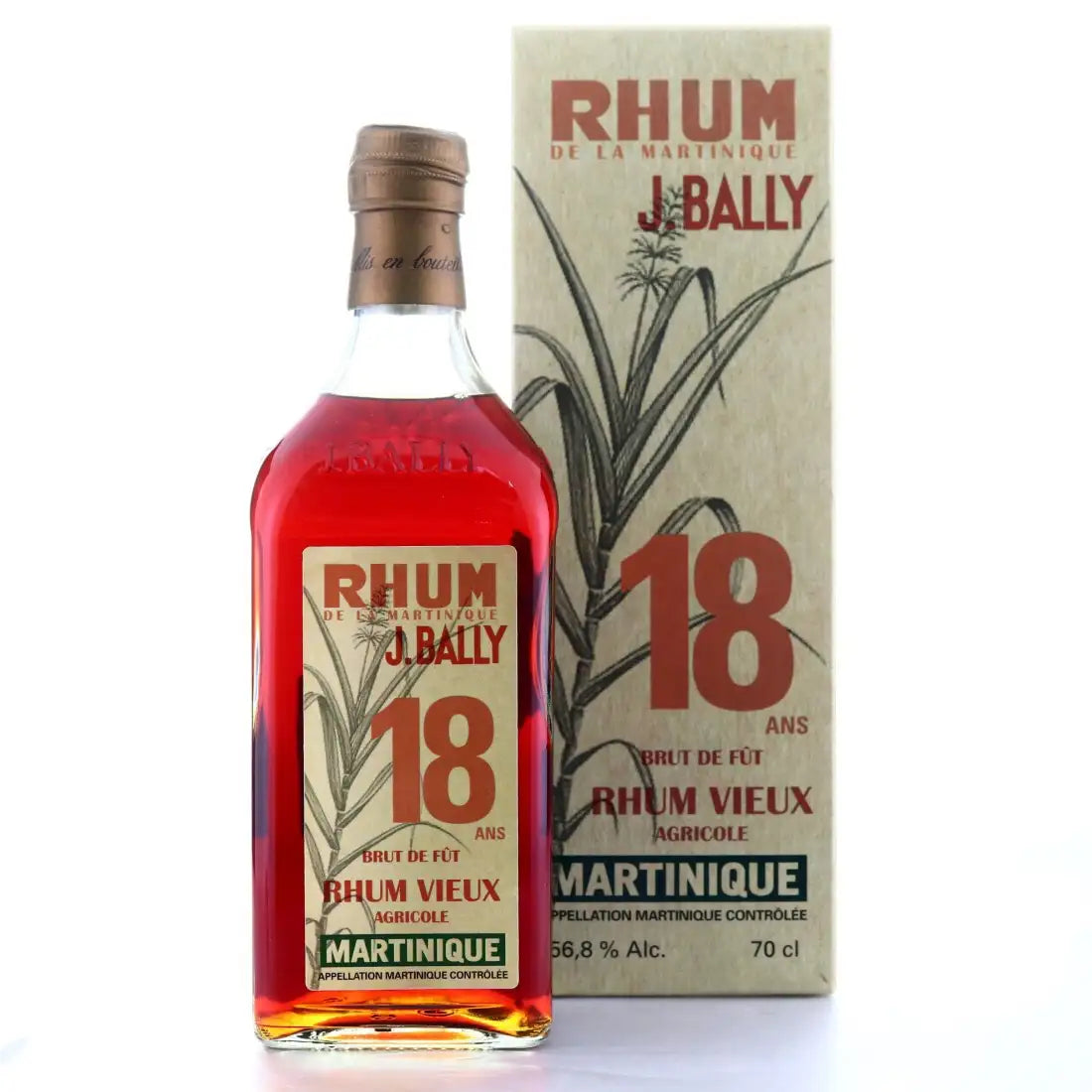 J. Bally 2000 Single Cognac Cask 18yo 56,8% Corman Collins