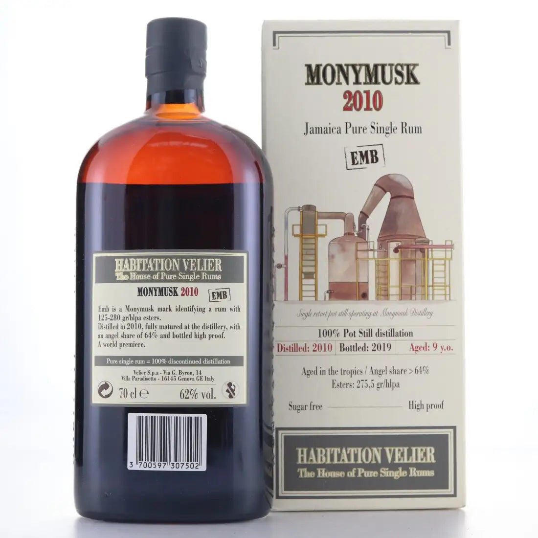 Sample Habitation Velier Clarendon 2010 EMB 9yr 62% 3cl